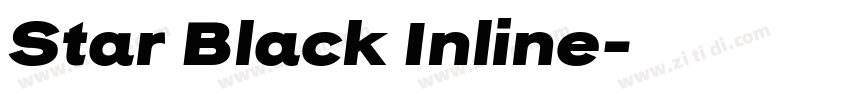 Star Black Inline字体转换 Star Black Inline字体转换